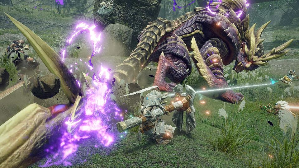 MONSTER HUNTER RISE SWITCH JUEGO F&Iacute;SICO
Acci&oacute;n en cualquier lugar, dando nueva vidas a tus cacer&iacute;as. Con zonas conectadas ininterrumpidamente, que te permiten ir adonde quieras. &iexcl;Y con monstruos completamente nuevos, para nuevas emociones y diversi&oacute;n!
 
Video will open in a new window
&iexcl;Ay&uacute;date del cablebicho para desplazarte!
&iexcl;Suelta el cablebicho en la direcci&oacute;n que desees, y te tirar&aacute; hacia &eacute;l con una resistente fibra sedosa especial! &iexcl;Esto no solo te permitir&aacute; pasar por terreno rocoso y escarpado a gran velocidad, sino que puedes combinarlo con tus ataques para crear combos especiales! &iexcl;Explora zonas conectadas ininterrumpidamente, y vuela con tu cablebicho corriendo sobre las paredes!
Nuevos monstruos con una ecolog&iacute;a &uacute;nica: Magnamalo, Aknosom, Gran Izuchi o Tatranadon. Adem&aacute;s de los monstruos nuevos, en esta entrega tambi&eacute;n vuelven muchos viejos favoritos de los fans, as&iacute; que no pierdas ojo a cualquier informaci&oacute;n nueva!
&iexcl;Descubre un nuevo tipo de compa&ntilde;ero! En este juego aparecen por primera vez los camaradas Canyne, un nuevo y fiel tipo de compa&ntilde;ero. &iexcl;Los camaradas Canyne no solo te ayudar&aacute;n con sus ataques, sino que podr&aacute;s montar en su lomo!
Monster Hunter Rise se desarrolla en la Aldea Kamura, una tierra inspirada en los ninjas, y te invita a explorar ecosistemas repletos de vida en los que les plantar&aacute;s cara a monstruos imponentes para convertirte en el cazador definitivo.
La historia tiene lugar cien a&ntilde;os despu&eacute;s de la terrible devastaci&oacute;n que produjo la &uacute;ltima calamidad. Los cazadores deben ahora hacer frente a nuevos monstruos de pesadilla que amenazan con sumir las tierras otra vez en el caos.
Caracter&iacute;sticas: 
Caza en solitario o a&uacute;na fuerzas con amigos para emprender misiones y acabar con monstruos gigantescos gracias a tu selecci&oacute;n de armas.
Nuevas adiciones a la mec&aacute;nica de juego, como el "cablebicho" y tu compa&ntilde;ero Canyne, proporcionar&aacute;n mucha m&aacute;s emoci&oacute;n al completo estilo de combate por el que Monster Hunter es tan conocido.
Explora un mundo inspirado en el Jap&oacute;n antiguo y recorre frondosos ecosistemas con total libertad y sin tiempos de carga entre zonas.
Aprende las t&eacute;cnicas del cazador, destapa antiguos secretos y defiende el mundo ante la destrucci&oacute;n.
Podr&aacute;s cazar siempre que quieras: juega en casa o en cualquier sitio gracias a Nintendo Switch.
 
&iexcl;Acepta el desaf&iacute;o y &uacute;nete a la cacer&iacute;a! &iexcl;Monster Hunter Rise, la nueva entrega de la aclamada serie de juegos de rol y acci&oacute;n Monster Hunter, llega a Nintendo Switch! Enfr&eacute;ntate a temibles monstruos y usa las recompensas que obtengas para crear una amplia variedad de armas y armaduras.
 
El &uacute;ltimo juego de la &iexcl;Serie Monster Hunter! Acci&oacute;n que da nueva vida a tus cacer&iacute;as. Locales abiertos, lo que le permite ir a donde quiera. &iexcl;Y monstruos completamente nuevos, trayendo nuevas emociones y entusiasmo! &iexcl;Prep&aacute;rate para una experiencia de caza como nunca antes!
 
La historia de Kamura Village Este pueblo, conocido por su Tatara Steel, es donde los cazadores se ganan la vida. El Rampage, una calamidad que devast&oacute; la aldea hace 50 a&ntilde;os, est&aacute; a punto de volver a ocurrir, por eso los habitantes est&aacute;n alborotados. El h&eacute;roe tiene que convertirse en el mejor cazador que existe y superar esta calamidad con la ayuda de todos los aldeanos.
 
Nuevo entorno local Ruinas del santuario. Una vez un lugar donde la gente rezaba por protecci&oacute;n, este santuario ha ca&iacute;do en ruinas y ahora est&aacute; perseguido por los rugidos de los monstruos, d&iacute;a y noche. Sin embargo, todav&iacute;a mantiene su naturaleza sagrada y exuda un aura misteriosa.