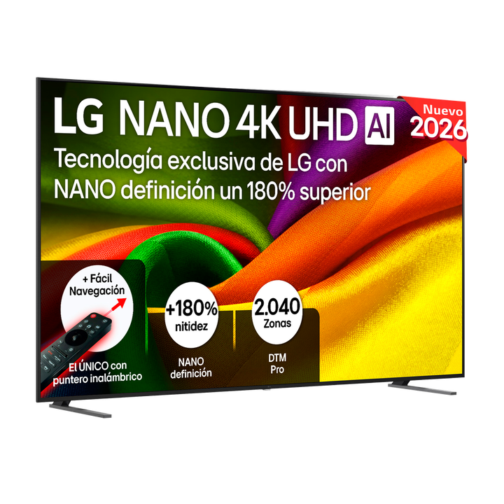 Smart TV LG NANO 4K UHD AI NU90 98 pulgadas 4K 2026