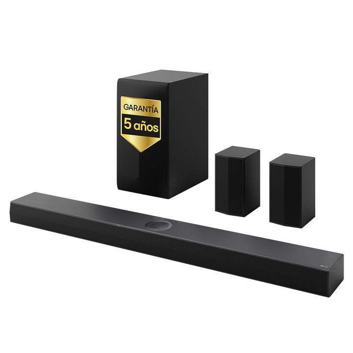 Barra 5.1.1 con sub y traseros &ldquo;wireless&rdquo;, Dolby Atmos, IA y dise&ntilde;o premium.