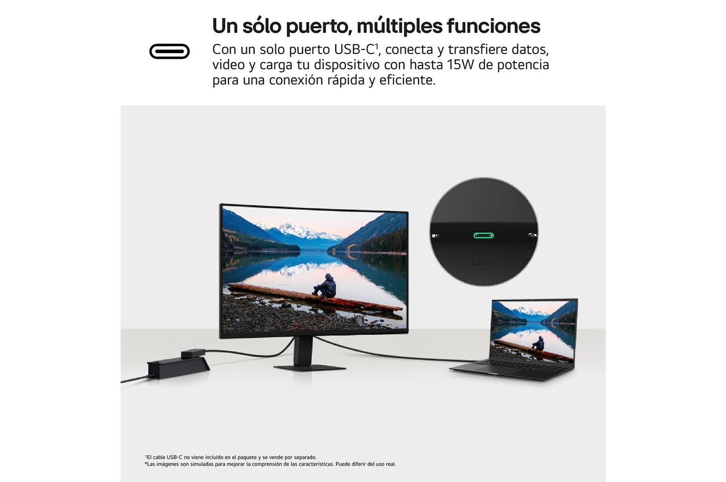 Monitor LG 24'', FHD, 100 Hz, 5ms, USB-C