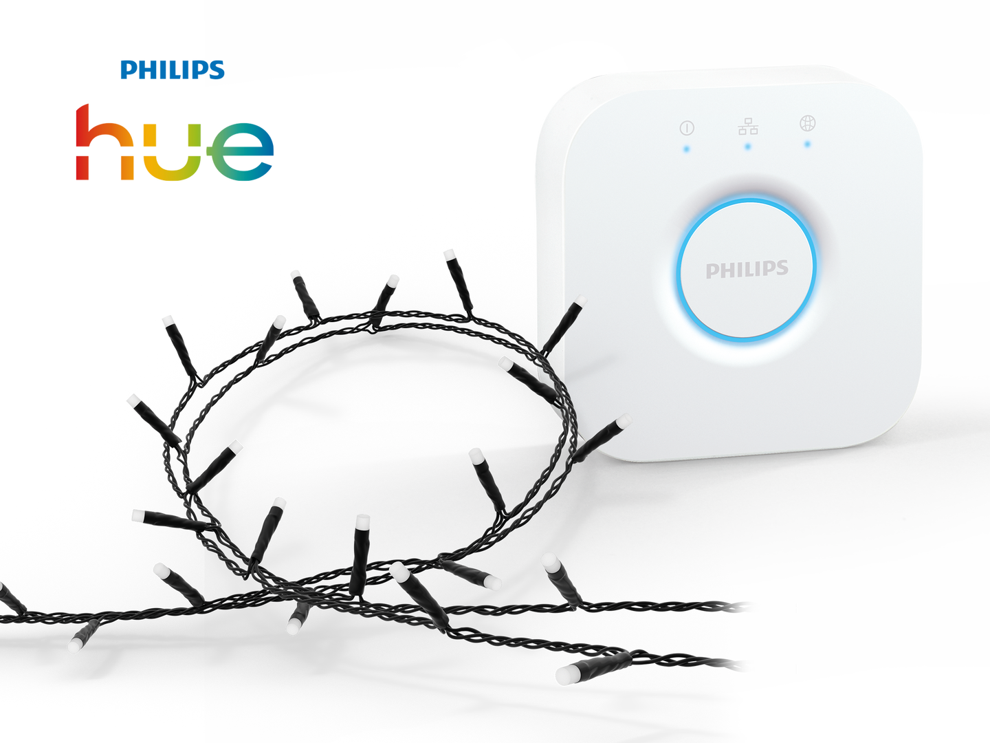 Con este pack, llevar&aacute;s la magia de la iluminaci&oacute;n inteligente a cualquier rinc&oacute;n de tu hogar. Incluye una guirnalda de luces Philips Hue Festavia de 20 metros con 250 mini LED y el Philips Hue Bridge.

La guirnalda Festavia es perfecta para interiores o exteriores, permiti&eacute;ndote crear ambientes &uacute;nicos con m&aacute;s de 16 millones de colores. Con el Hue Bridge, el cerebro del sistema Philips Hue, podr&aacute;s controlar hasta 50 luces desde tu smartphone, sincronizarlas con tu m&uacute;sica o pel&iacute;culas, y automatizar rutinas para que las luces se enciendan y apaguen cuando t&uacute; quieras. &iexcl;El combo ideal para una iluminaci&oacute;n totalmente personalizada y llena de magia!