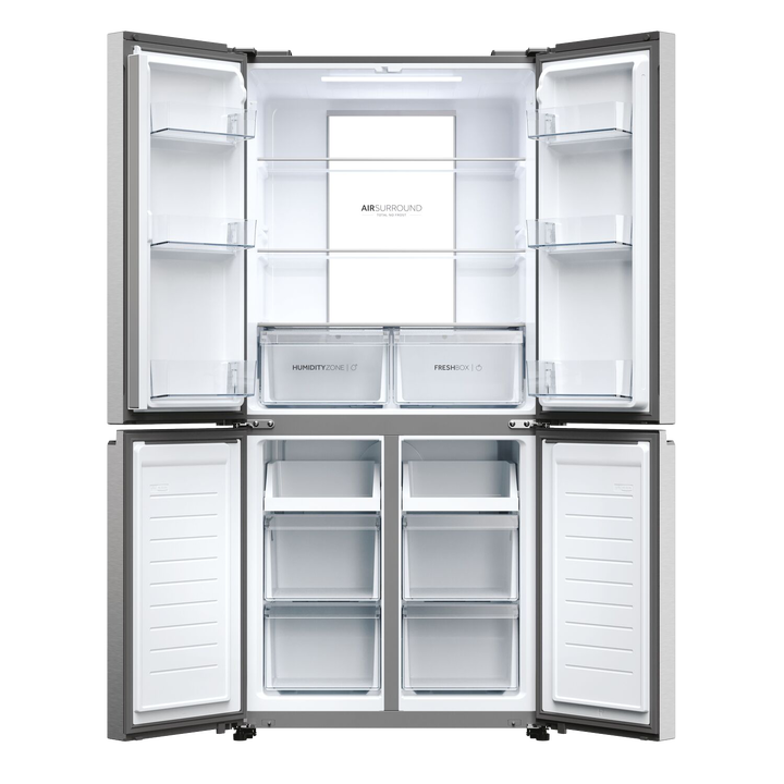 ESPACIO, ORGANIZACI&Oacute;N Y TECNOLOG&Iacute;A AVANZADA PARA TU COCINA.

Este frigor&iacute;fico multidoor de 4 puertas y libre instalaci&oacute;n, combina gran capacidad y conservaci&oacute;n eficiente para mantener tus alimentos en &oacute;ptimas condiciones durante m&aacute;s tiempo. Su dise&ntilde;o y su distribuci&oacute;n interior facilitan la organizaci&oacute;n diaria, mientras que su tecnolog&iacute;a avanzada optimiza el rendimiento energ&eacute;tico y la frescura.