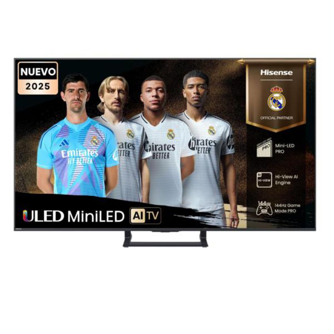TV Hisense Mini LED 65" 4K Peana central 144Hz Full Array Subwoofer Dolby Vision IQ Dolby Atmos