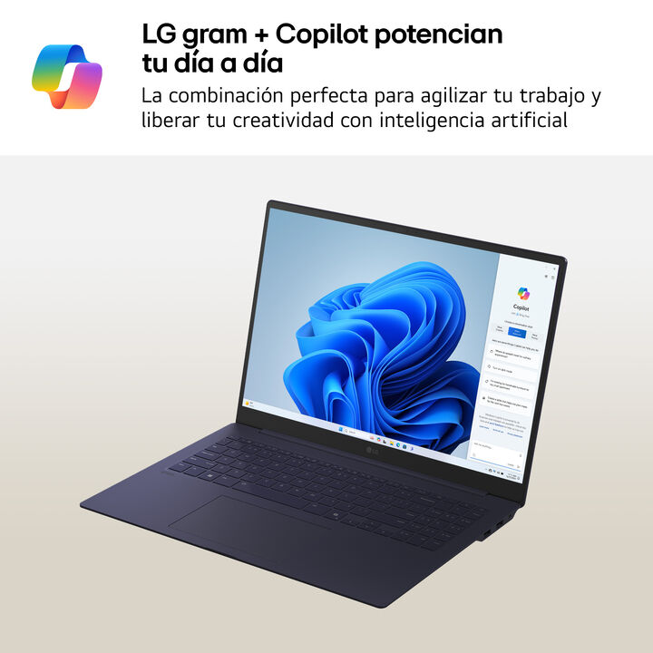 Port&aacute;til 16" LG gram - 16Z90TP, Windows 11, Intel&reg; Arrow Lake, 32 GB RAM, 1TB SSD, Pantalla OLED, Ligero 1,2 Kg, 19.5 h, AI, Negro