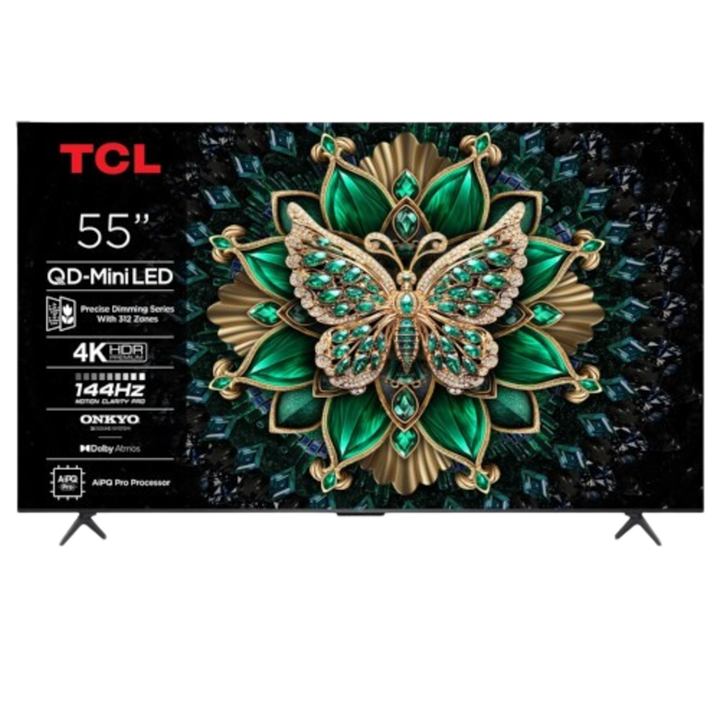 Televisor Mini LED 55" 4K TCL 55C6K SMART TV Negro Clase F