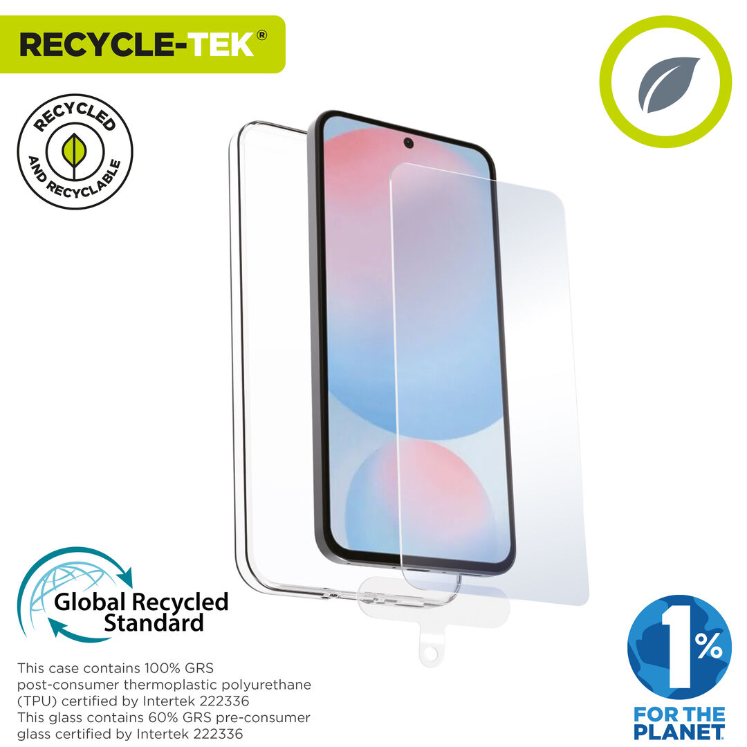 La protecci&oacute;n del medio ambiente es, hoy en d&iacute;a, una preocupaci&oacute;n en todo momento, junto a la preocupaci&oacute;n de proteger nuestro Smartphone. Con las fundas recycletek de muvit for change, proponemos una gama de fundas reciclables, fabricadas con fundas usadas y viejas. Una manera responsable de proteger nuestro smartphone. Porque contribuir en la lucha contra la contaminaci&oacute;n y proteger nuestro eco sistema, debe formar parte de nuestros gestos cotidianos.