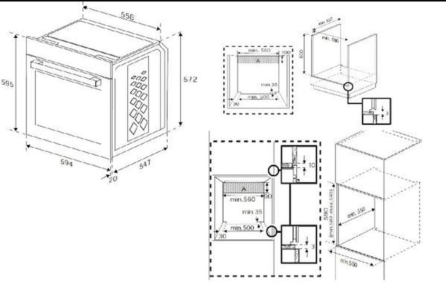 Horno Multifunci&oacute;n Beko 72L Acero Inoxidable
