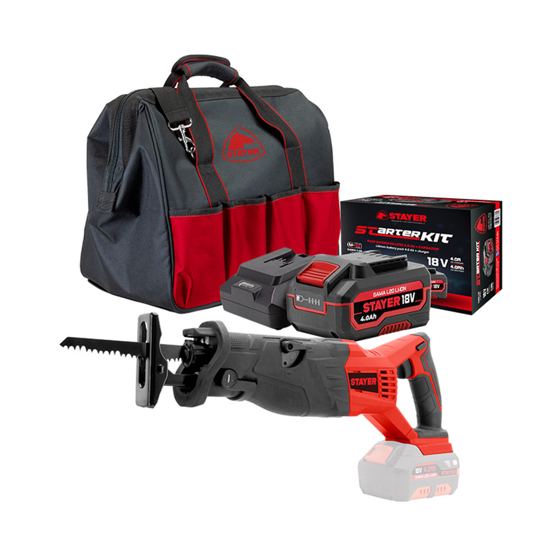 Sierra de sable bater&iacute;a inclu.18V SSP L20 + bolsa