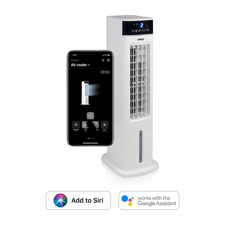 El Princess 358640 Climatizador Smart utiliza tecnolog&iacute;a avanzada para proporcionar una climatizaci&oacute;n eficiente y eficaz a tu casa. Podr&aacute;s controlar tu climatizador inteligente con la aplicaci&oacute;n y el control de voz o bien optar por la forma tradicional con el panel de control o el mando a distancia.