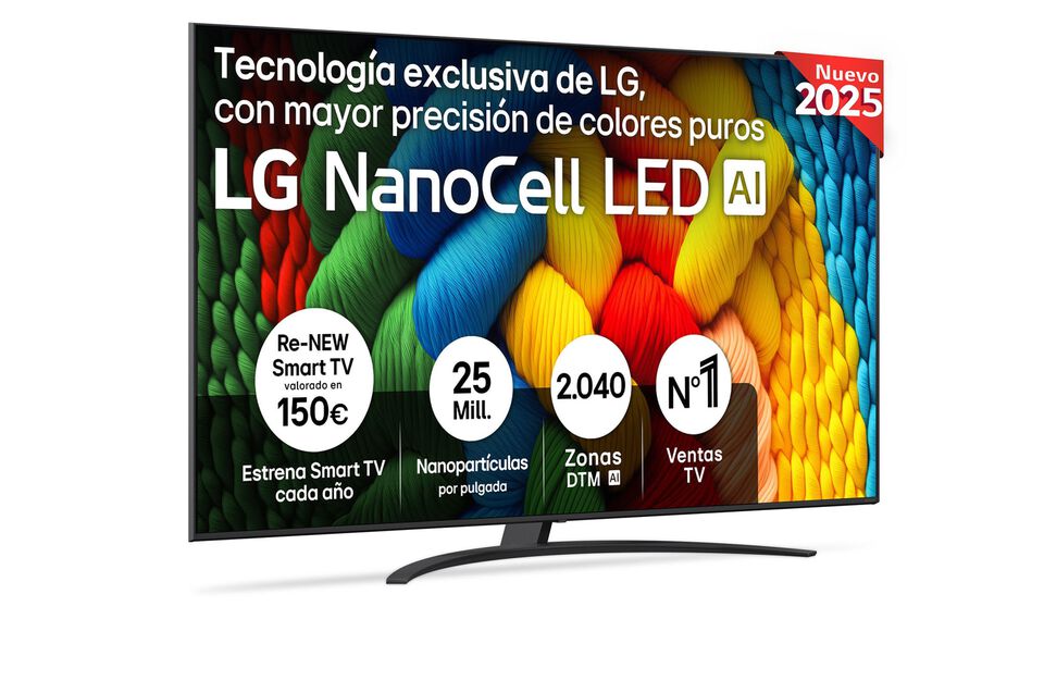 Smart TV LG NanoCell AI NANO81 86 pulgadas 4K 2025