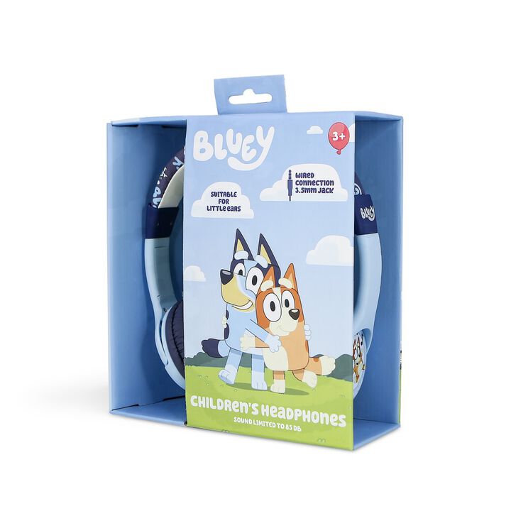 AURICULARES INFANTILES CON CABLE BLUEY LIMITADOS EN VOLUMEN DE COLOR AZUL