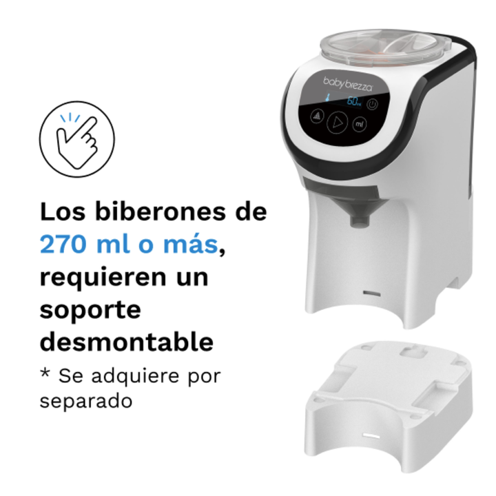 Preparador autom&aacute;tico y compacto que mezcla y dispensa f&oacute;rmula y agua para preparar un biber&oacute;n en segundos. Su tecnolog&iacute;a de mezclado patentada consigue una mezcla homog&eacute;nea y sin burbujas, mientras que su dise&ntilde;o un 30 % m&aacute;s compacto que el Formula Pro Advanced lo hace ideal para espacios reducidos y para viajar. Permite preparar biberones de 60 a 300 ml en incrementos de 30 ml y es compatible con pr&aacute;cticamente todas las marcas de f&oacute;rmula y tipos de biber&oacute;n. Dispone de controles digitales, dep&oacute;sito de f&oacute;rmula herm&eacute;tico y es libre de BPA.