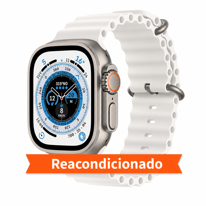 Descubre el&nbsp;Apple Watch Ultra, dise&ntilde;ado para quienes buscan mucho m&aacute;s que un smartwatch. Su espectacular caja de&nbsp;titanio de 49 mm&nbsp;combina ligereza, resistencia y un acabado premium, convirti&eacute;ndolo en el compa&ntilde;ero perfecto tanto para el d&iacute;a a d&iacute;a como para el deporte y las actividades al aire libre.