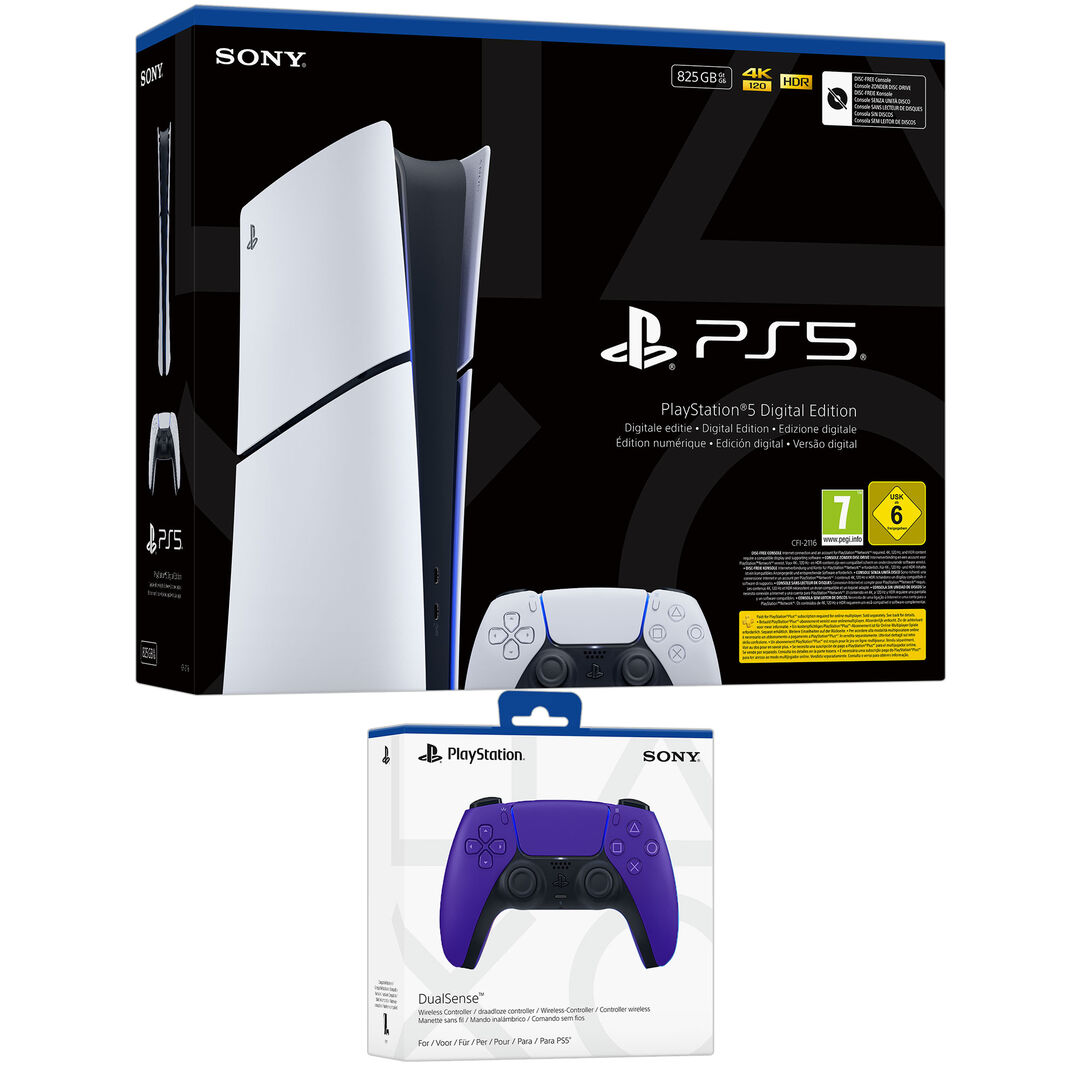 Pack PS5 Digital + DualSense Purple