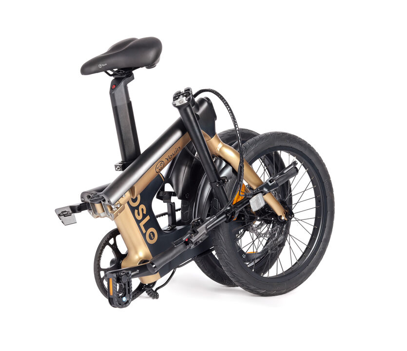 E-BIKE 20" YOUIN OSLO CARBON PRO NEGRO / DORADO