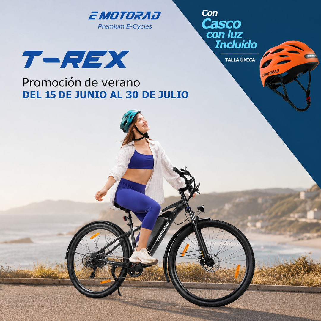 Bicicleta el&eacute;ctrica monta&ntilde;a 29" T-Rex 2.0 Roja