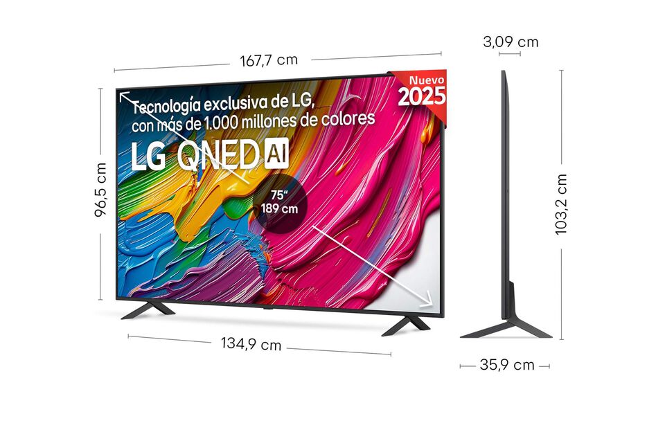 Smart TV LG QNED AI QNED80 75 pulgadas 4K 2025