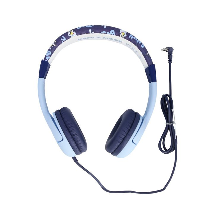 AURICULARES INFANTILES CON CABLE BLUEY LIMITADOS EN VOLUMEN DE COLOR AZUL