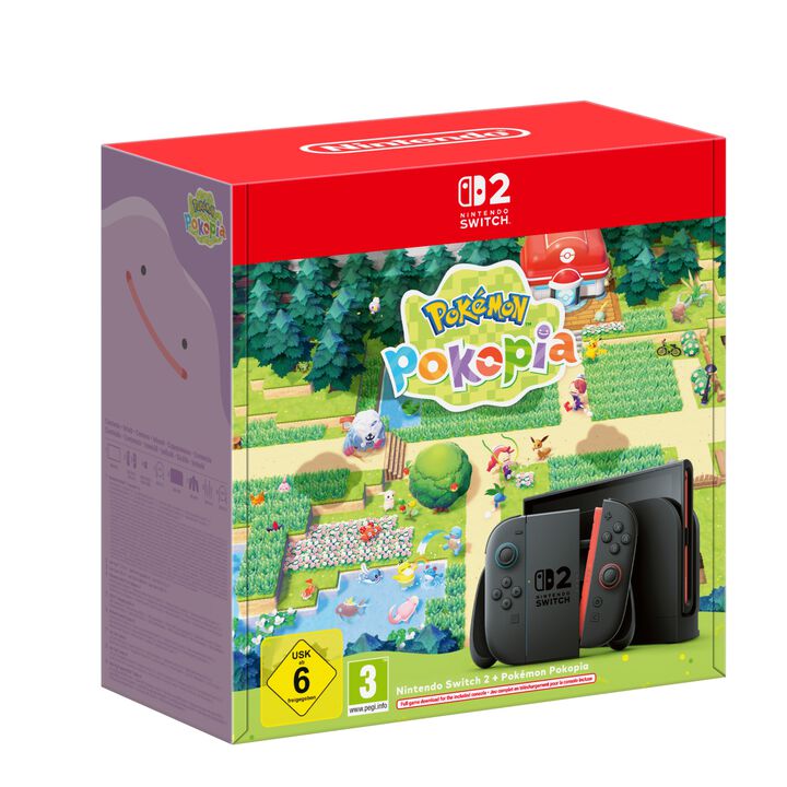🚨🚨🚨 PRODUCTO EN PREVENTA🚨🚨🚨 Este producto ser&aacute; enviado a partir de su fecha de disponibilidad/lanzamiento: 02/07/2026.
📦 Condiciones de compra y env&iacute;o 📦 
⚠️⚠️ Se recomienda no mezclar en un mismo pedido productos disponibles para entrega inmediata, junto con art&iacute;culos en preventa como este.⚠️⚠️
🚚 Por motivos log&iacute;sticos, no se realizan env&iacute;os parciales.🚚
💡💡💡 Si quieres recibir antes los productos ya disponibles, te recomendamos que hagas pedidos independientes, no juntes productos disponibles y no disponibles en el mismo pedido..

El pack incluye la consola Nintendo Switch 2 y e juego Pok&eacute;mon Pokopia en formato de descarga digital. Es necesaria una conexi&oacute;n a Internet para descargar el juego completo en la consola.

Saborea la vida slow y construye un para&iacute;so Pok&eacute;mon con el nuevo pack de consola Nintendo Switch 2 + Pok&eacute;mon Pokopia, que se lanzar&aacute; en Europa el pr&oacute;ximo 2 de julio. El pack incluye una consola Nintendo Switch 2 y el juego completo para descargar.
 
Pok&eacute;mon Pokopia es un relajante t&iacute;tulo de simulaci&oacute;n de vida centrado en la creaci&oacute;n, el dise&ntilde;o y la construcci&oacute;n. Hubo una &eacute;poca en la que los humanos y los Pok&eacute;mon convivieron en armon&iacute;a, pero el mundo se ha marchitado y los humanos han desaparecido. El &uacute;nico habitante parece ser un Tangrowth solitario. Tras despertar de un sue&ntilde;o profundo, un Ditto muy peculiar decide devolver a la vida esa tierra desolada usando su capacidad de transformaci&oacute;n y sus nuevas y sorprendentes dotes para fabricar objetos.
 
Encarna a Ditto y da forma a un mundo maravilloso en compa&ntilde;&iacute;a de otros Pok&eacute;mon. Y despu&eacute;s de un satisfactorio d&iacute;a de crear, construir y cuidar de la vegetaci&oacute;n, aprovecha para tomarte un merecido descanso, e invita a los Pok&eacute;mon o a tus amigos a que se pasen por tu para&iacute;so particular. A medida que regeneres el terreno y cultives su belleza natural, conocer&aacute;s a m&aacute;s Pok&eacute;mon que te ense&ntilde;ar&aacute;n movimientos &uacute;tiles. Y hasta cuatro personas pueden aunar fuerzas mediante la comunicaci&oacute;n inal&aacute;mbrica o conect&aacute;ndose a internet.
 
Adem&aacute;s, la experiencia Pok&eacute;mon Pokopia contin&uacute;a bajo el mar con una actualizaci&oacute;n gratuita que llegar&aacute; en agosto. Explora el fondo del mar utilizando el nuevo movimiento Buceo, planta vegetaci&oacute;n, construye estructuras y crea tus propias ciudades submarinas junto a otros Pok&eacute;mon.