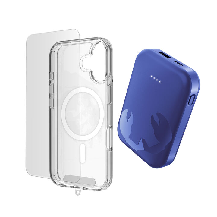 <p>Este pack 3 en 1 ha sido dise&ntilde;ado para ofrecer una soluci&oacute;n completa de protecci&oacute;n y autonom&iacute;a para tu iPhone. Incluye una powerbank magn&eacute;tica, una funda resistente y un protector de pantalla de vidrio templado, garantizando seguridad, comodidad y energ&iacute;a en tu d&iacute;a a d&iacute;a.</p>
<p>La powerbank magn&eacute;tica de 10000 mAh permite cargar tu iPhone de forma inal&aacute;mbrica, gracias a su sistema de imanes que asegura una fijaci&oacute;n firme y estable. Su dise&ntilde;o compacto y ligero la convierte en el accesorio ideal para llevar siempre contigo, proporcionando bater&iacute;a extra cuando m&aacute;s la necesitas.</p>
<p>La funda protectora protege frente a golpes, ca&iacute;das y ara&ntilde;azos, manteniendo el dise&ntilde;o original del dispositivo y ofreciendo un ajuste preciso con acceso total a botones y puertos.</p>
<p>El protector de pantalla de vidrio templado a&ntilde;ade una capa adicional de seguridad, protegiendo la pantalla frente a impactos y desgaste diario. Mantiene la claridad visual y la sensibilidad t&aacute;ctil para una experiencia de uso fluida.</p>
<p>Este pack es ideal para quienes buscan comodidad, protecci&oacute;n y rendimiento en un solo producto, optimizando la durabilidad y funcionalidad de su iPhone.</p>
<h3>Caracter&iacute;sticas principales</h3>
<ul>
<li>Pack completo 3 en 1: funda + protector de pantalla + powerbank</li>
<li>Powerbank magn&eacute;tica de 10000 mAh compatible con MagSafe</li>
<li>Carga inal&aacute;mbrica r&aacute;pida y sin cables</li>
<li>Dise&ntilde;o compacto, ligero y f&aacute;cil de transportar</li>
<li>Puerto USB-C para carga alternativa</li>
<li>Funda resistente a golpes y ara&ntilde;azos con ajuste preciso</li>
<li>Protector de pantalla de vidrio templado de alta dureza</li>
<li>Alta transparencia y sensibilidad t&aacute;ctil</li>
<li>Instalaci&oacute;n sencilla con kit incluido</li>
<li>Protecci&oacute;n contra sobrecarga, sobrecalentamiento y cortocircuitos</li>
</ul>
<h3>Contenido del pack</h3>
<ul>
<li>1 x Powerbank magn&eacute;tica inal&aacute;mbrica 10000 mAh</li>
<li>1 x Funda protectora compatible con iPhone</li>
<li>1 x Protector de pantalla de vidrio templado</li>
<li>Kit de limpieza e instalaci&oacute;n</li>
</ul>
<h3>Ideal para</h3>
<ul>
<li>Usuarios que buscan un pack completo y listo para usar</li>
<li>Personas que necesitan bater&iacute;a adicional durante el d&iacute;a</li>
<li>Quienes quieren proteger su iPhone sin renunciar al dise&ntilde;o</li>
<li>Usuarios que valoran comodidad, funcionalidad y durabilidad</li>
</ul>