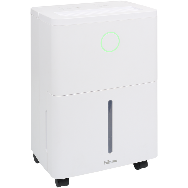 Deshumidificador TRISTAR DH-5396 6L/24h DESHUMIDIFICADOOR 6L. Deshumificaci&oacute;n: 6 l/d. Dep&oacute;sito de agua: 1,7 l. Humidificador. Funci&oacute;n de temporizador: 1 - 24 h. Indicador de dep&oacute;sito lleno. Apagado autom&aacute;tico. Flujo aire: 65 m&sup3;/h. Nivel sonoro: 40 dB. Auto descongelado. 25.3 x 18.5 x 34 cm. Potencia: 180 W