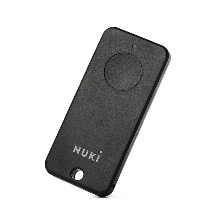 Control remoto Nuki Fob que fuciona como sustituto de una llave, de color negro. 
Complemento ideal para el Nuki Smart Lock (no incluido).