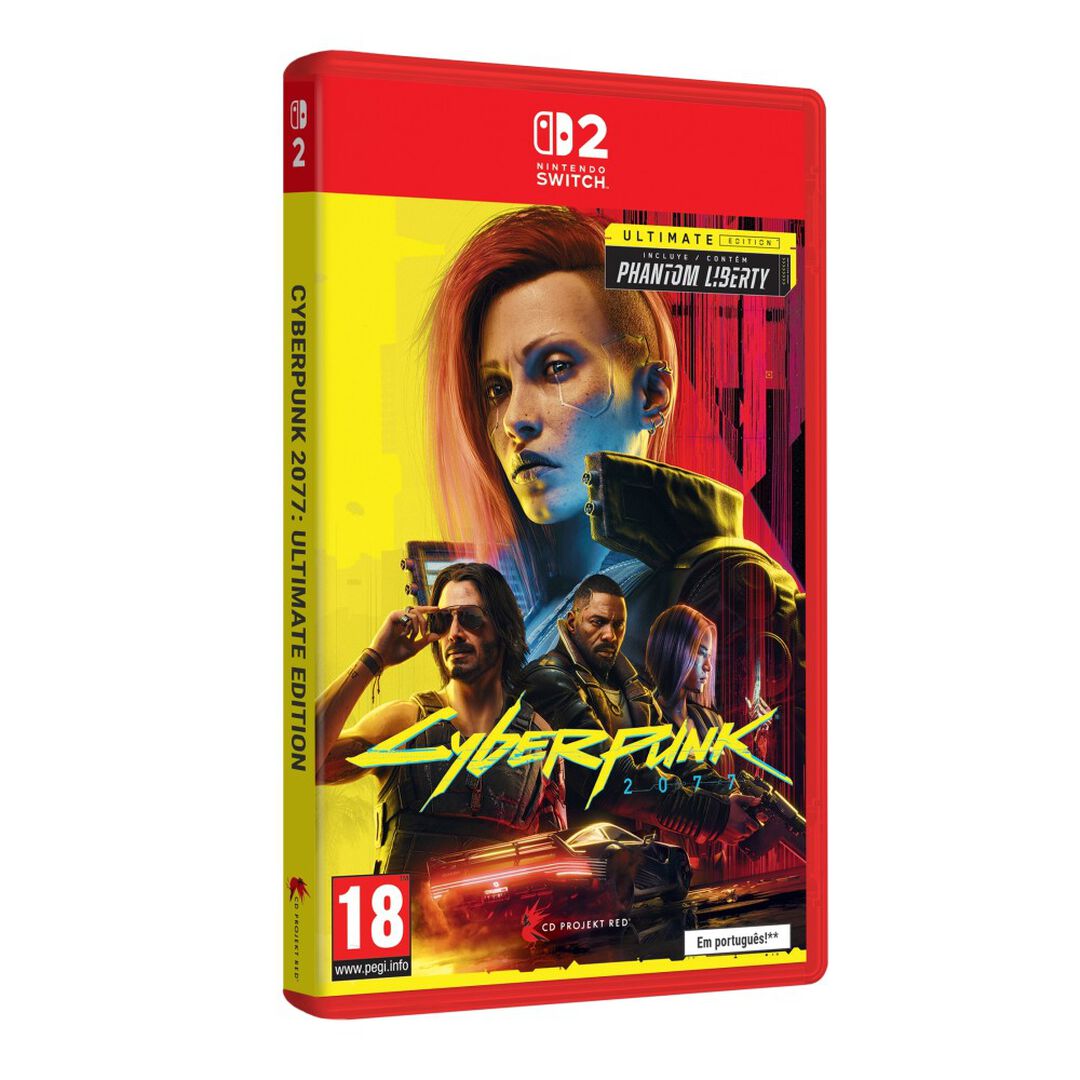 CYBERPUNK 2077: ULTIMATE EDITION SWITCH 2 JUEGO FÍSICO PARA NINTENDO SWITCH 2 VERSIÓN ESPAÑOLA GARANTÍA EUROPEA EU WARRANTY
¡LA EXPERIENCIA DE CYBERPUNK 2077 DEFINITIVA!
LLEGA A NINTENDO SWITCH™ 2 EL DÍA DEL LANZAMIENTO DE LA NUEVA CONSOLA.
Acerca del juego
Cyberpunk 2077 es un RPG de acción y aventura en mundo abierto ambientado en Night City, una megalópolis obsesionada con el poder, el glamur y la modificación corporal. Encarnarás a V, merc cyberpunk, y te enfrentarás a las fuerzas más poderosas de la ciudad en una lucha por la gloria y la supervivencia. En la Ultimate Edition, vivirás la historia original de Cyberpunk 2077 y, además, la nueva aventura de suspense y espionaje con la expansión Phantom Liberty: una trama de espías de altos vuelos ambientada en el letal distrito de Dogtown. Aquí nacen las leyendas. ¿Cuál será la tuya?
 
VIVE TODO LO QUE PUEDE OFRECERTE EL OSCURO FUTURO
Juega todas las aventuras en un pack explosivo
Explora todos los extremos de Night City: Desde el ascenso de V en las filas de los mercenarios cyberpunk de Night City hasta su viaje en el oscuro mundo de espías de Dogtown, sumérgete en la historia y labra tu propio camino.
Conoce a personajes inolvidables: Forja relaciones con un rico elenco de personajes, cada uno con sus sueños, tragedias e historias que contar, incluyendo a Keanu Reeves como el roquero Johnny Silverhand e Idris Elba como el agente secreto Solomon Reed.
Explora una de las ciudades más inmersivas en el mundo de los videojuegos: ¡Descubre una ciudad sobrecogedora del oscuro futuro en casa o de viaje con el poder de Nintendo Switch™ 2! Personaliza tu experiencia desde el principio con los modos rendimiento y calidad.
 
CREA UN EDGERUNNER SIN IGUAL
Viva tus fantasías cyberpunk más descabelladas
Conviértete en el mercenario mejorado cibernéticamente definitivo: Crea estilos de juego únicos combinando poderosas ventajas e implantes cibernéticos sobrecargados para ser imparable en combate. Abre el árbol de habilidades para para abrir nuevos caminos en el mundo abierto y opciones de diálogo que darán vida a tu versión única de V.
Amplía tu arsenal: Usa un vasto repertorio de herramientas y armas para lograr tus objetivos. Equipa a V con versiones futuristas de armas de fuego clásicas, armas inteligentes con puntería automatizada, hojas mejoradas tecnológicamente como las katanas térmicas ¡y mucho más! Tu cyberpunk, tus normas.
Domina la carretera: Participa en carreras callejeras con una gran selección de vehículos meticulosamente detallados. Enzárzate en emocionantes persecuciones tanto con los defensores de la ley como con las bandas, y usa pistolas, cuchillos arrojadizos y hackeos rápidos para acabar con tus enemigos desde tu coche o moto.
 
CONQUISTA NUEVAS FRONTERAS EN TU ESTILO DE JUEGO CON NINTENDO SWITCH™ 2
Explora una gran lista de funcionalidades para llevar tu estilo de juego al siguiente nivel
Descubre la forma más cyberpunk de jugar a Cyberpunk 2077: Coge tus mandos Joy-Con™ 2 para descuartizar a tus adversarios, curarte en combate y esquivar a tus enemigos con los controles de movimiento de Nintendo Switch™ 2’s. ¡Salta al centro de la acción y juega con ventaja en las peleas!
Mejora tu precisión: Acaba con los enemigos más temibles gracias al ajustable e intuitivo modo de apuntar con el giroscopio, que hace que el uso de armas sea más cómodo que nunca, o usa el Joy-Con™ 2 (R) como un ratón y disfruta de magnífica precisión tanto si estás en combate como si no.
Juega donde sea, cuando sea: ¡Alterna cómodamente jugar en casa y jugar cuando te desplazas! Night City se moverá contigo. Y si te quieres traer tu aventura desde otra plataforma, la funcionalidad de guardado cruzado te permite hacer justo eso. Llévate a tu V contigo dondequiera que vayas.