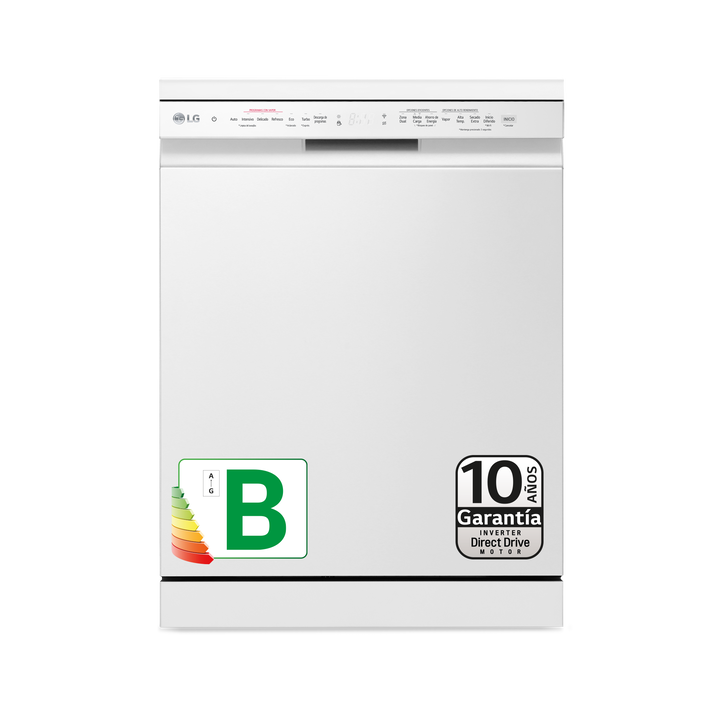 Lavavajillas 14 servicios con vapor, QuadWash, autosecado y Wi-Fi.