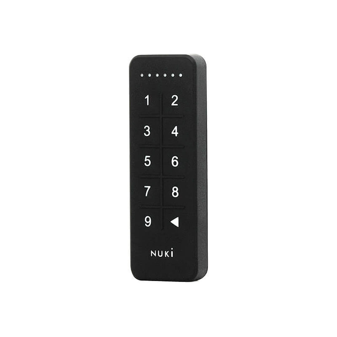 Teclado para puertas Keypad de Nuki, en color negro. Ideal para usar con el Nuki Smart Lock (no incluido).