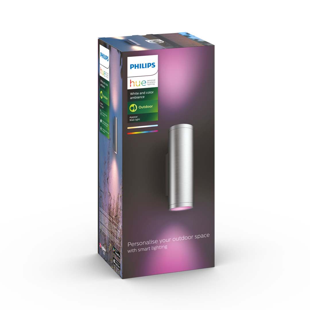Aplique Appear inox White & Color
