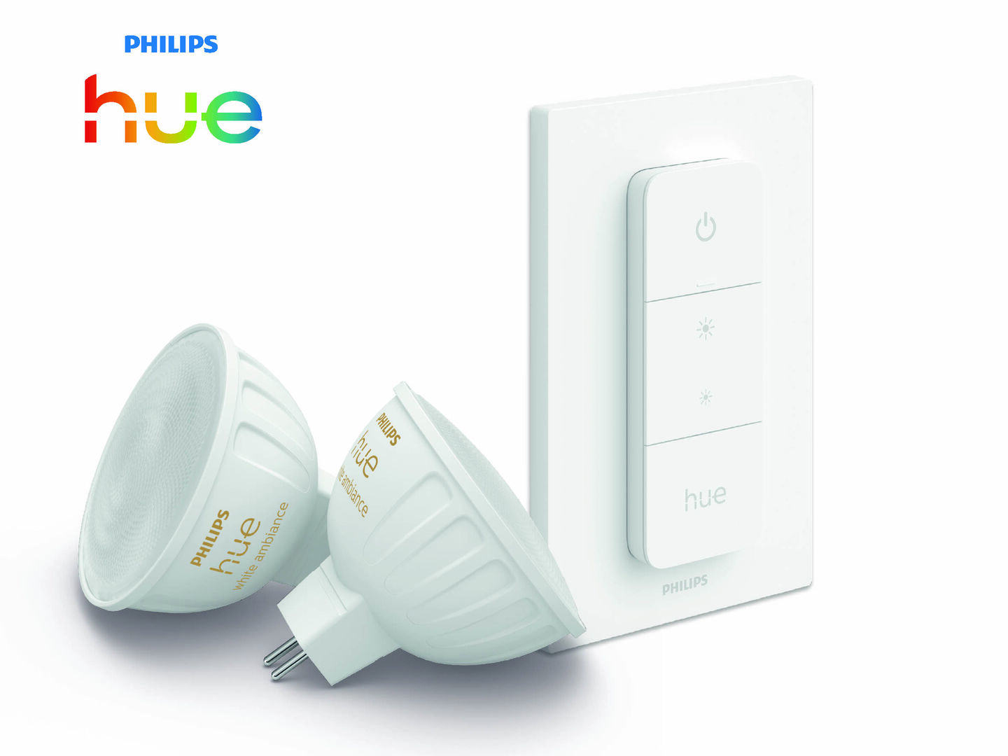 Bombilla Inteligente GU5.3, Blanco regul 2un+mando