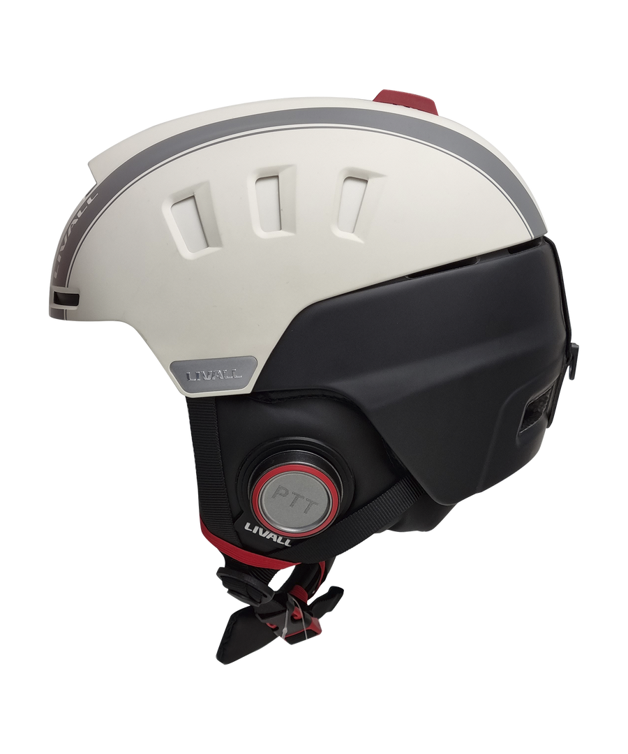 RS1 White L Smart Ski Helmet