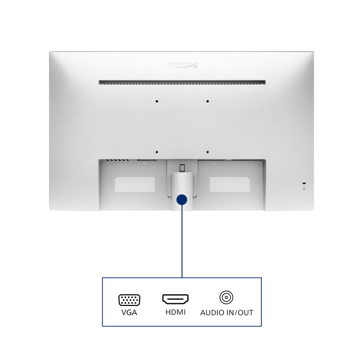 Philips 271V8AW/00 Monitor 27" FHD, 100Hz, IPS, 4ms GtG, Altavoces (1920x1080, 1x HDMI 1.4, 1x VGA), Blanco