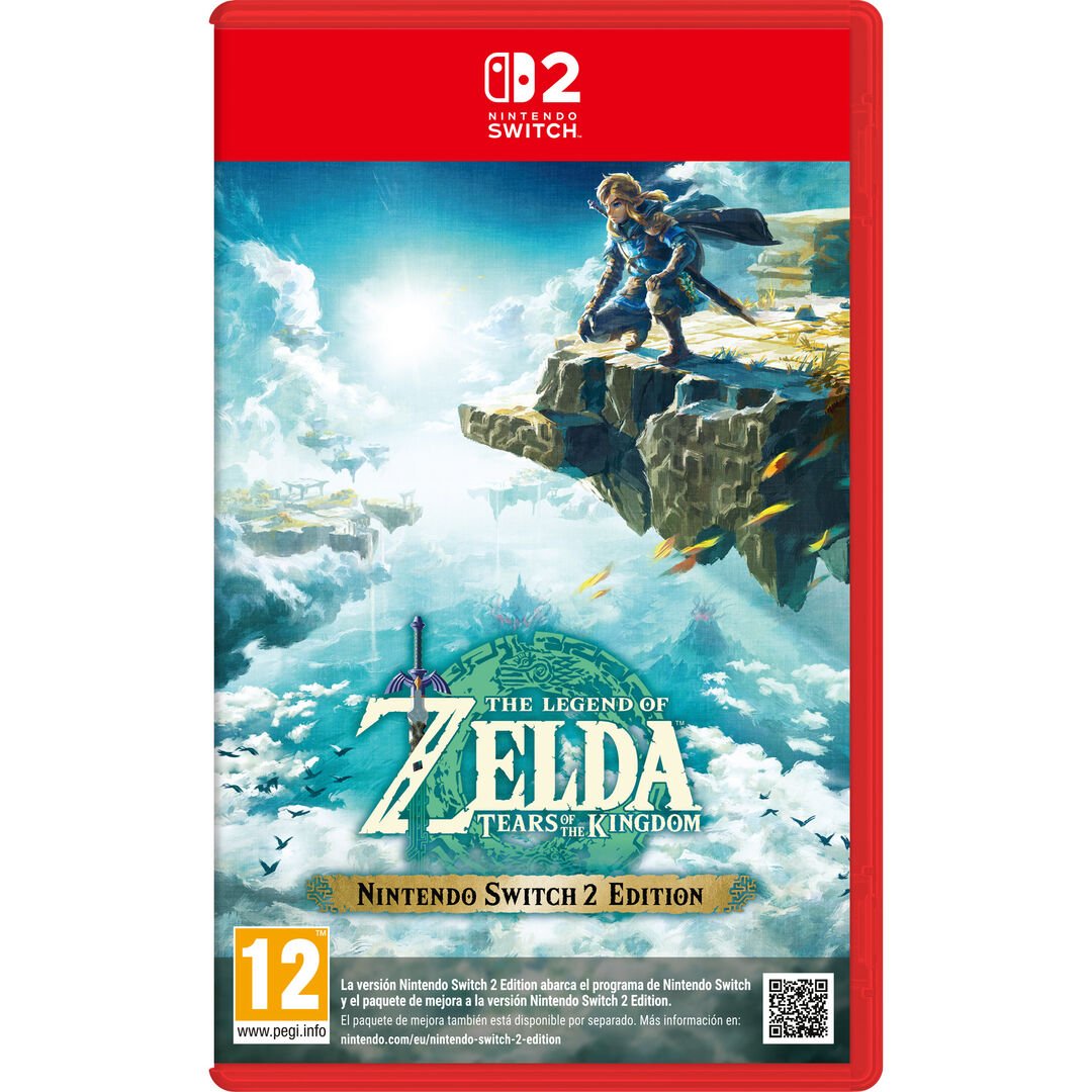 ZELDA TEARS OF THE KINGDOM NINTENDO SWITCH 2 EDITION JUEGO FÍSICO PARA NINTENDO SWITCH 2 VERSIÓN ESPAÑOLA GARANTÍA EU WARRANTY
IDIOMAS:
Una épica aventura, mejorada para Nintendo Switch 2
Características de la versión Nintendo Switch 2 Edition:
The Legend of Zelda: Tears of the Kingdom
Resolución mejorada, texturas optimizadas y compatibilidad con el alto rango dinámico (HDR)
Mayor fluidez en la frecuencia de imágenes
Tiempos de carga más rápidos
Una ranura de guardado adicional
Acceso a ZELDA NOTES mediante la aplicación Nintendo Switch App para dispositivos inteligentes compatibles.
***Solamente se puede jugar a The Legend of Zelda: Tears of the Kindgom – Nintendo Switch 2 Edition en Nintendo Switch 2. Si ya tienes una copia de The Legend of Zelda: Tears of the Kindgom para Nintendo Switch, puedes comprar el paquete de mejora para jugar a la versión Nintendo Switch 2 Edition.