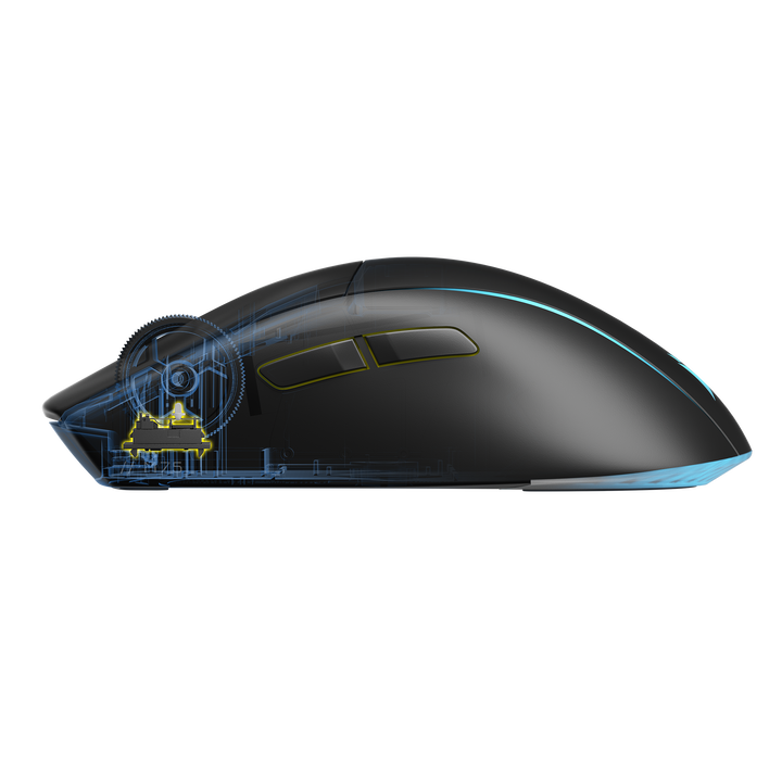 Corsair M75 Wireless RGB Rat&oacute;n para Juegos Ligero FPS &ndash; 26.000 PPP &ndash; Botones Laterales Intercambiables &ndash; Compatible con iCUE &ndash; PC &ndash; Negro