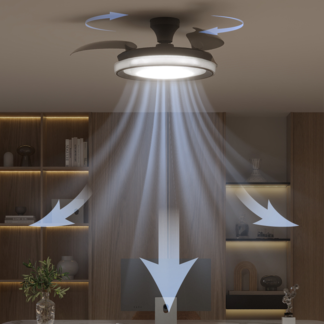 Ventilador Plegable de Techo Bliss 2026 DC Negro