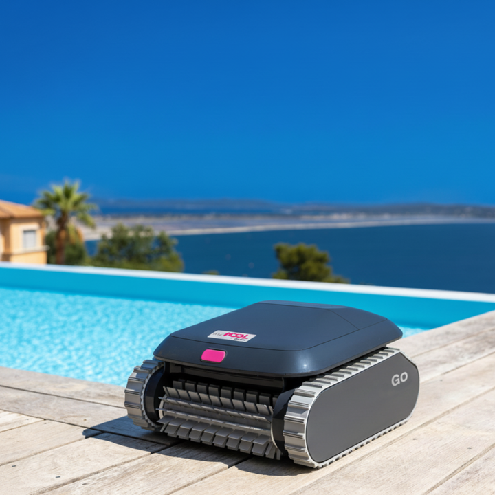 MyPool GO es un robot limpiafondos con cable dise&ntilde;ado para ofrecer una limpieza potente y constante en todo tipo de piscinas. Garantiza un rendimiento exepcional durante todo el ciclo de trabajo, asegurando una eliminaci&oacute;n eficaz de suciedad y residuos. Su sistema de desplazamiento optimiza la cobertura del fondo, paredes y l&iacute;nea de flotaci&oacute;n proporcionando una limpieza completa y uniforme. Es f&aacute;cil de usar, con un mantenimiento sencillo y acceso c&oacute;modo al sistema de filtraci&oacute;n. MyPool GO representa una soluci&oacute;n fiable y eficiente para mantener la piscina limpia con un funcionamiento pr&aacute;ctico y seguro.