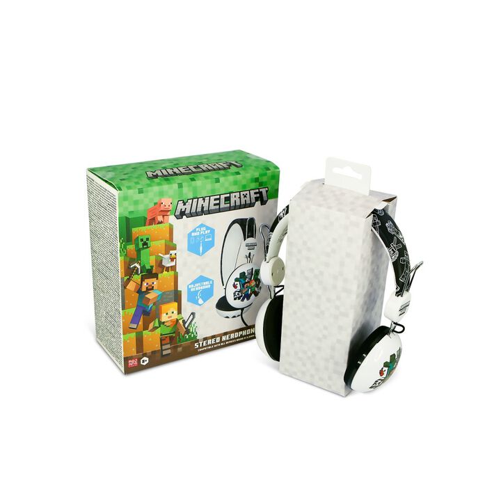 AURICULARES CON CABLE CON LICENCIA OFICIAL MINECRAFT PARA NI&Ntilde;OS A PARTIR DE 8 A&Ntilde;OS HASTA ADULTOS