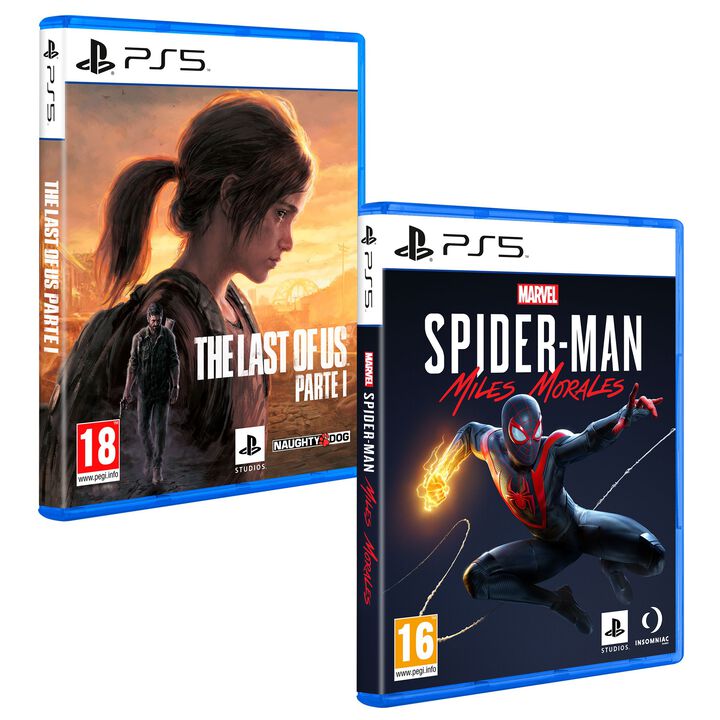 Pack Videojuegos The Last of Us Part I PS5 + Marvel's Spider-Man Miles Morales PS5