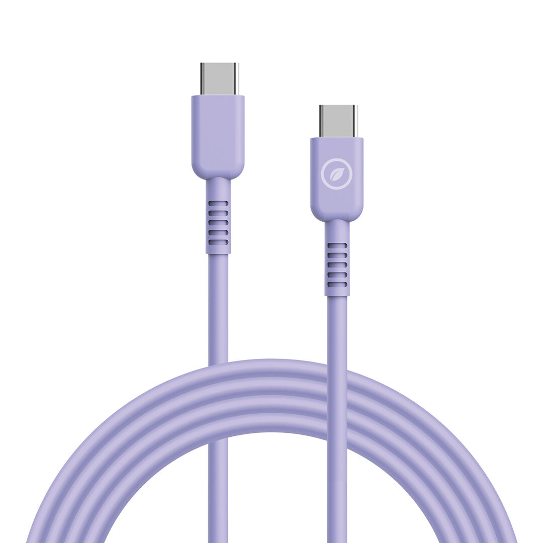 Cable Tipo C a Tipo C 60W 1.2m lavanda