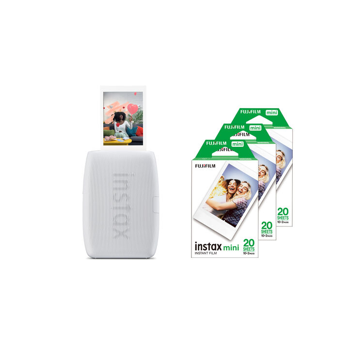 La impresora instant&aacute;nea INSTAX mini Link 3 te ofrece una experiencia llena de diversi&oacute;n creativa, ya sea con fotos est&aacute;ticas o animaciones. Con ella, siempre tendr&aacute;s el control total sobre tus im&aacute;genes, garantizando que nunca te aburras.

Con&eacute;ctala de manera inal&aacute;mbrica a tu smartphone o a la INSTAX Pal, y disfruta de nuevas formas de expresi&oacute;n y conexi&oacute;n con amigos y familiares.

Con m&uacute;ltiples opciones creativas y funciones diversas, esta impresora a&ntilde;ade a&uacute;n m&aacute;s car&aacute;cter y estilo a tus fotos.

Adem&aacute;s incluye 3 paquetes de 20 fotos cada paquete para que puedas hacer de primeras 60 fotos.