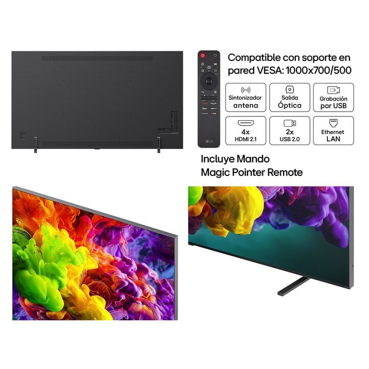 Smart TV LG QNED evo MiniLED AI QNED93 115 pulgadas 4K 2026