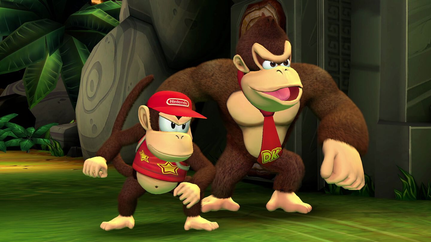 DONKEY KONG COUNTRY RETURNS HD SWITCH JUEGO FÍSICO PARA NINTENDO SWITCH VERSIÓN ESPAÑOLA GARANTÍA EUROPEA EU WARRANTY 
IDIOMAS:
Salta, rueda y pega pisotones en la Isla de Donkey Kong en este juego de aventuras y plataformas en 2D
¡Ayuda a Donkey Kong y Diddy Kong a recuperar su preciada provisión de plátanos de las garras de la tribu Tiki Tak en Donkey Kong Country Returns HD para Nintendo Switch! Pisotea a los enemigos, desplázate entre barriles a velocidades de vértigo y súbete a cohetes, vagonetas e incluso a lomos de Rambi el rinoceronte, en 80 niveles distribuidos en nueve mundos.
Disfruta del juego tal y como fue concebido para Wii, o disminuye la dificultad para disponer de corazones adicionales y otras ayuditas que harán más sencilla la partida. Esta trepidante aventura cuenta con gráficos en alta definición para Nintendo Switch ¡y también incluye los niveles extras de la versión de Nintendo 3DS!
 
Video will open in a new window
Aúna fuerzas con otra persona... ¡y completad el juego como Donkey Kong y Diddy Kong!
En el modo local para dos jugadores, puedes pasarle un mando Joy-Con a otra persona para enfrentaros a la tribu Tiki Tak como DK y Diddy. Atacad a los enemigos con la cacahuetola de Diddy, volad con el barril a reacción, aporread el suelo como DK para doblegar a los malos ¡o despachadlos sin más con el ataque rueda! Formad equipo ¡y a por esos plátanos!
Idiomas: Japonés, Inglés, Español, Francés, Alemán, Italiano, Neerlandés, Coreano, Chino