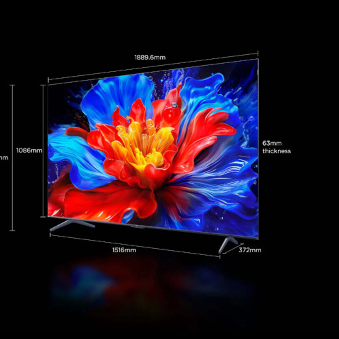 Televisor QLED 85" 4K TCL 85P8K Google TV Clase F