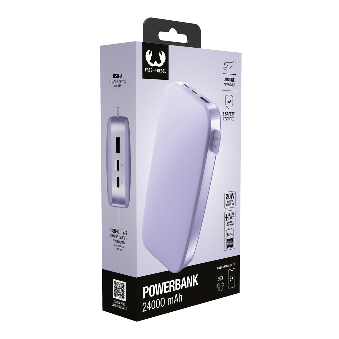 Powerbank 24000 mAh USB-C 20W PD