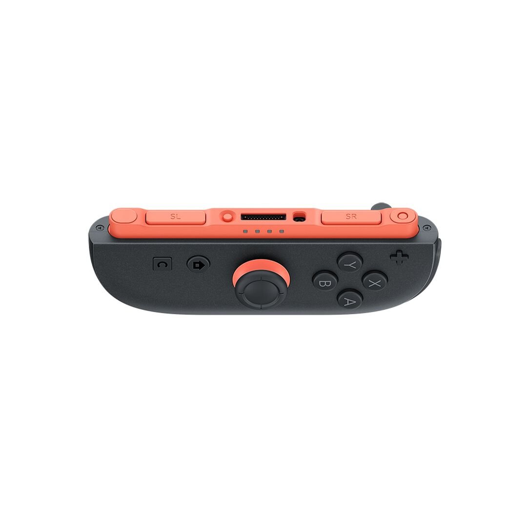 JOY-CON 2 - (DERECHO) ROJO CLARO PARA NINTENDO SWITCH 2 VERSIÓN ESPAÑOLA GARANTÍA EUROPEA EU WARRANTY
IDIOMAS:
Pack de 2 Joy-Con 2 para la consola Nintendo Switch 2, actualizados para que sea mucho más fácil el control del movimiento, vibración HD 2 y el nuevo botón C para acceder fácilmente a GameChat, además de usar el nuevo modo ratón en juegos compatibles.
Este juego de mandos incluye dos Joy-Con 2 (uno derecho y uno izquierdo), junto con un par de correas. Es perfecto para jugar en modo multijugador local con otra persona en títulos compatibles.
Los mandos tienen acelerómetro, giroscopio, sensor del ratón, un tiempo de carga de aproximadamente 3,5 horas y una duración de la batería de aproximadamente de 20 horas.
Especificaciones:
Peso Aproximadamente 66 g
Tamaño Aproximadamente 116 mm × 14,4 mm × 30,7 mm
Batería interna Batería de ion de litio; capacidad de la batería: 500 mAh.
Conectividad Bluetooth
Botones 
Palanca izquierda (se puede pulsar)
Botones direccionales y L, ZL, SL, SR y −
Botón de captura
Botón de extracción
Botón SYNC JOY-CON 2 - (DERECHO) ROJO CLARO PARA NINTENDO SWITCH 2 VERSIÓN ESPAÑOLA GARANTÍA EUROPEA EU WARRANTY
IDIOMAS:
Pack de 2 Joy-Con 2 para la consola Nintendo Switch 2, actualizados para que sea mucho más fácil el control del movimiento, vibración HD 2 y el nuevo botón C para acceder fácilmente a GameChat, además de usar el nuevo modo ratón en juegos compatibles.
Este juego de mandos incluye dos Joy-Con 2 (uno derecho y uno izquierdo), junto con un par de correas. Es perfecto para jugar en modo multijugador local con otra persona en títulos compatibles.
Los mandos tienen acelerómetro, giroscopio, sensor del ratón, un tiempo de carga de aproximadamente 3,5 horas y una duración de la batería de aproximadamente de 20 horas.
Especificaciones:
Peso Aproximadamente 66 g
Tamaño Aproximadamente 116 mm × 14,4 mm × 30,7 mm
Batería interna Batería de ion de litio; capacidad de la batería: 500 mAh.
Conectividad Bluetooth
Botones 
Palanca izquierda (se puede pulsar)
Botones direccionales y L, ZL, SL, SR y −
Botón de captura
Botón de extracción
Botón SYNC