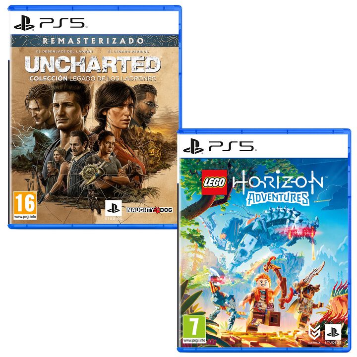 Pack Videojuegos Uncharted: Colecci&oacute;n Legado de los Ladrones PS5 + LEGO Horizon Adventures PS5