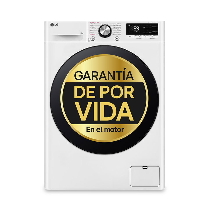 Lavadora 10 kg con IA, TurboWash, vapor y conectividad Wi-Fi.