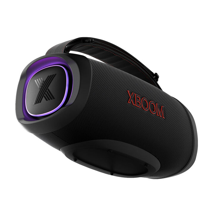 Altavoz port&aacute;til robusto IP67 con 15 h, 120 W, luz y refuerzo de graves.