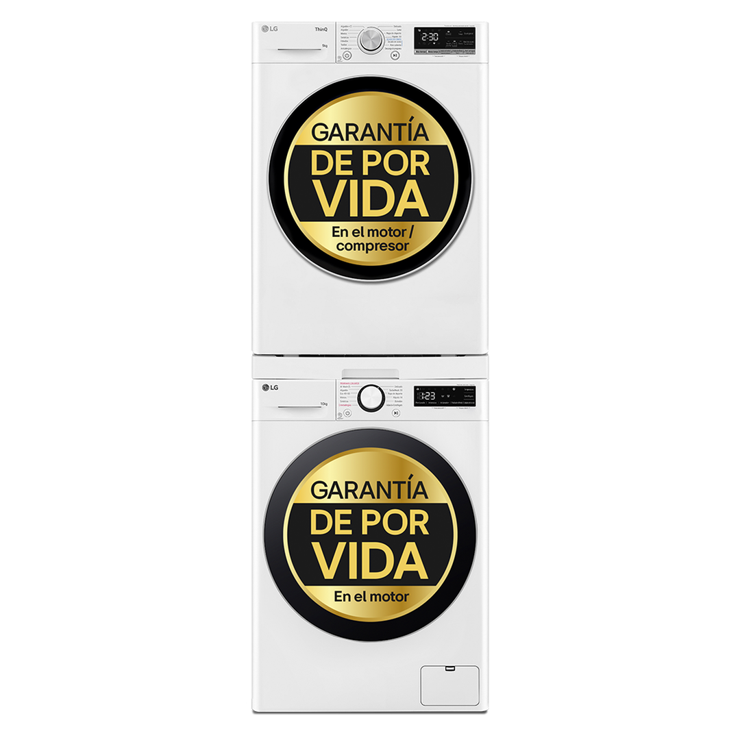 Lavadora Secadora Torre 10 -9 Kg Mod TORRE1009KG